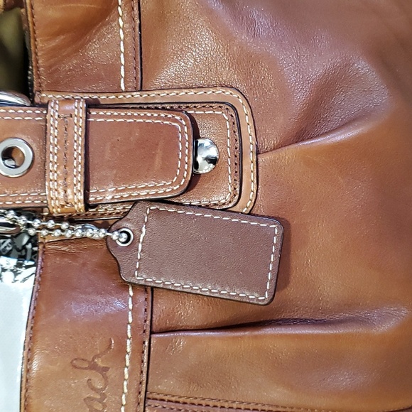 Coach brown large tote leather  shoulder bag - Picture 10 of 12